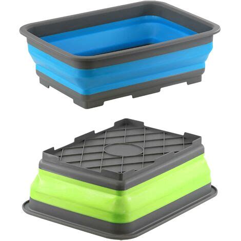 Foldable Collapsible Washing Up Bowl Dishwashing Camping Travel Caravan