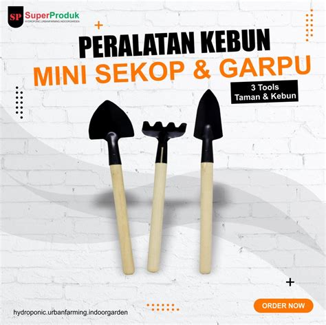 Mini Sekop Garpu Set Untuk Tanaman Alat Berkebun Dan Taman