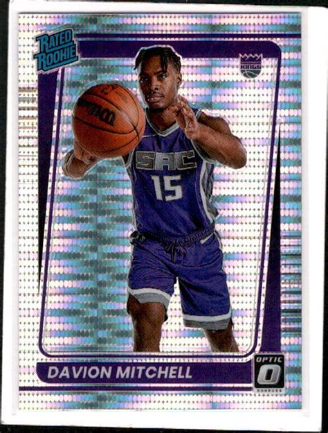 2021 22 Panini Optic Davion Mitchell TARGET PULSAR PRIZM RC ROOKIE 155