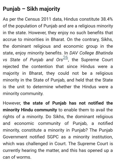 Amit Thadhani On Twitter Punjab Sikhs Are Minority In This Sikh