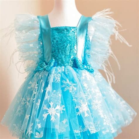 Elsa Inspired Costume Frozen Dress / Elsa Birthday Dress - Etsy