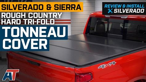 2019 2021 Silverado And Sierra 1500 Rough Country Hard Tri Fold Tonneau