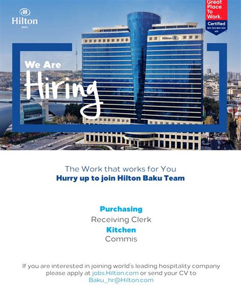 Hilton Baku On Linkedin Hiltoncareers Hiltonbaku Wearehilton