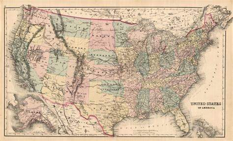 Grays 1876 Map Of The United States Of America By Ow Gray And Son 1876 Art Source