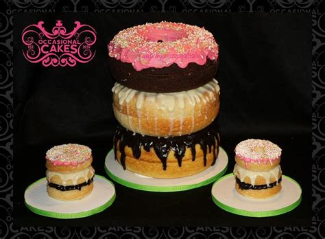 Donut Cakes - Decorated Cake by Occasional Cakes - CakesDecor