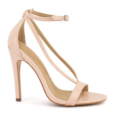 Truffle Collection Nude Cross Over Strap High Heel Sandals Buy Truffle Collection Nude Cross