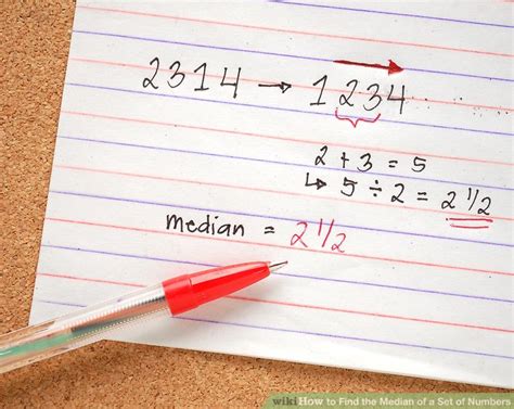 how to find the median with 6 numbers