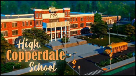 🏫Старшая школа Коппердейла Copperdale High School🎓 No Cc The Sims