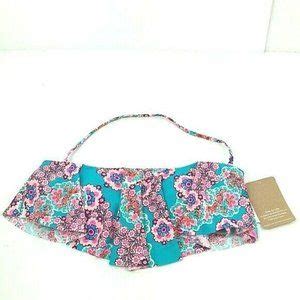 Hobie Swim Hobie Bikini Top Xl Teal Pink Floral N Poshmark