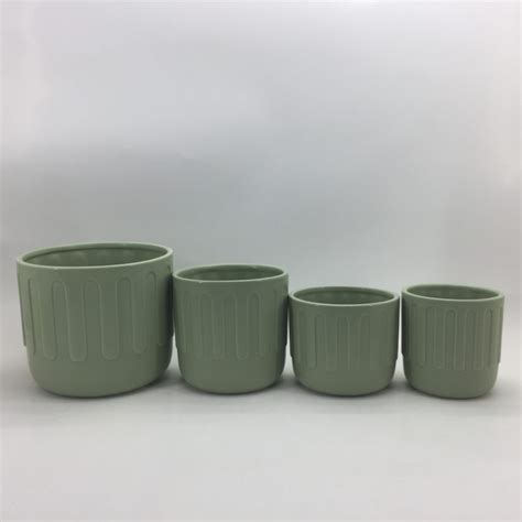 Set Of Four Fashion Style Garden Supplies Ceramic Flower Pot