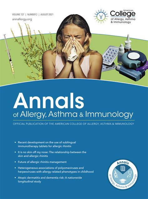 Table Of Contents Page Annals Of Allergy Asthma And Immunology