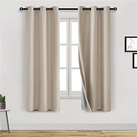 Dwcn Blackout Curtains Thermal Insulated 2 Panels Grommet Top Room