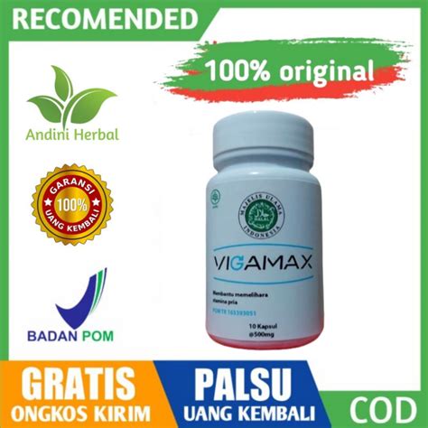 Jual Promo Vigamax Original Suplemen Herbal Pria Dewasa Ampuh