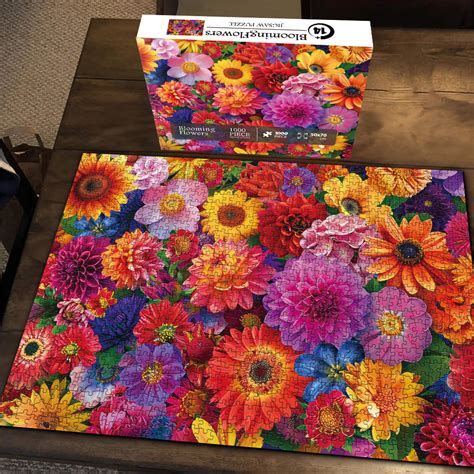 Blooming Flowers Jigsaw Puzzle 1000 Pieces Closeteyes