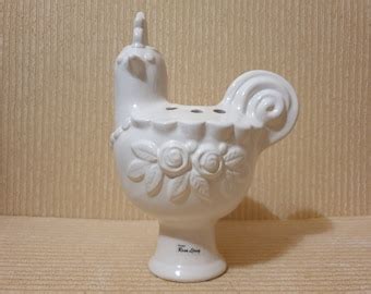 Bird Vase Bird Vase Dove Hen Vase Rooster Vase Rosa Ljung Etsy