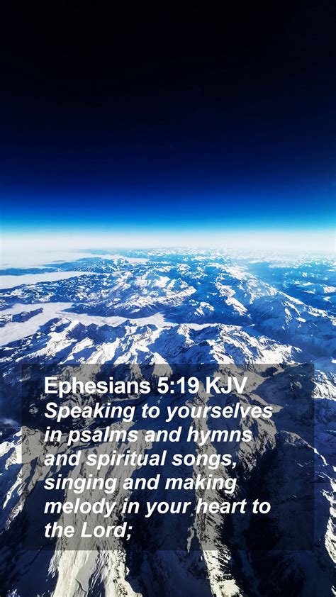 Ephesians 5 19 KJV Mobile Phone Wallpaper Speaking To Yourselves In