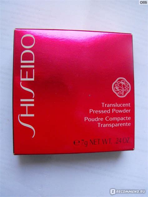 Пудра Shiseido Translucent Pressed Powder - «универсальный вариант ...