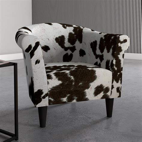 Beumont Cowhide Print Accent Chair Free Shipping On Orders Over 45