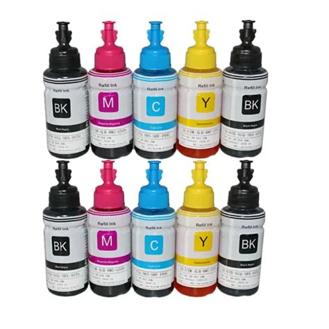 HTL 6PK 70ml Dye Ink Refill Ink Compatible For Epson L200 L210 L222