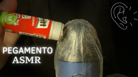 Asmr Pegajoso Sin Hablar Pegamento En El Micr Fono Youtube