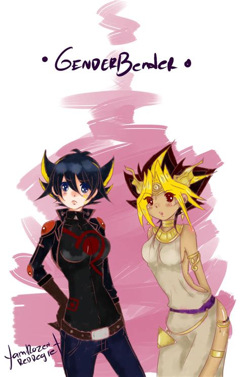 Yusei And Atemu Genderbender By Yamirosenkreuz On Deviantart