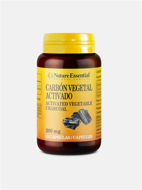 Carb N Vegetal Activado Mg C Psulas Nature Essential