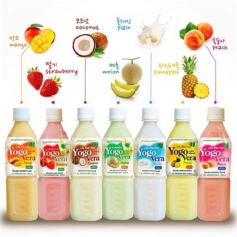 Wang Yogovera Aloe Drink Melonpeachpineapplestrawberry Flavor 500ml