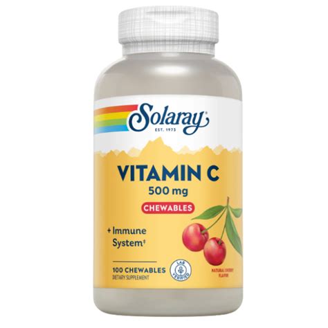 SOLARAY Vitamina C 500 Mg 100 Comp Masticables