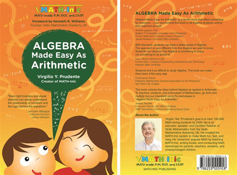 Algebra Made Easy As Arithmetic The Math Inic Bookstore