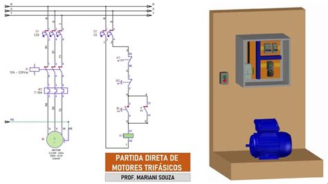 Partida Direta de Motores de Indução Trifásicos YouTube