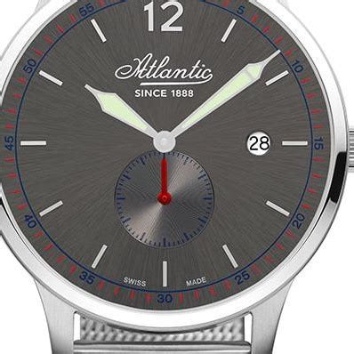 Ceas Barbatesc Atlantic INOX 42 Mm Argintiu EMAG Ro