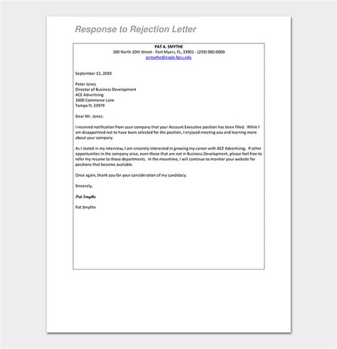 Response Letter To A Request Format With Samples