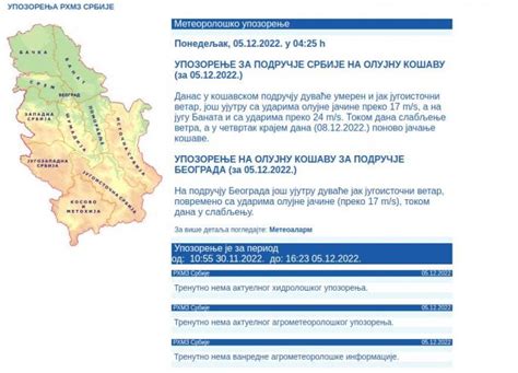 Rhmz Izdao Novo Upozorenje Duva Vetar Olujne Ja Ine Poznato Kada E