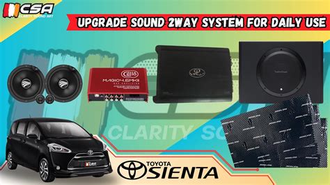 Toyota Sienta Upgrade Sound 2way System Rainbow Venom Cello