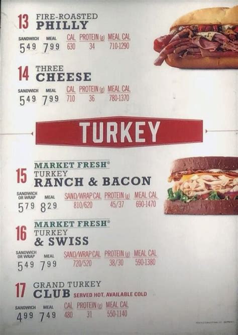 Arby’s menu – SLC menu