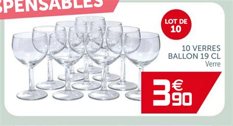 Promo 10 Verres Ballon 19 CL Chez Gifi