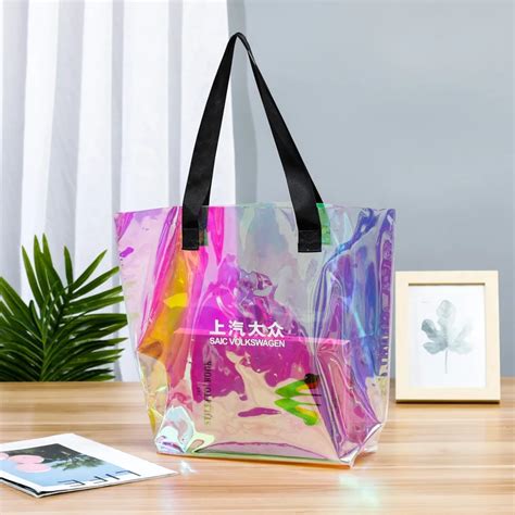 Factory Wholesale Iridescent Laser Tote Holographic Bagcustom Logo