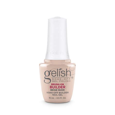Lakuojamas Statybinis Gelis Gelish Brush On Builder 15ml Beige Nude Nagavita