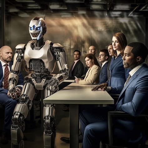 Premium Photo | A modern and professional setting where a robot is ...