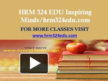 PPT HRM 324 EDU Inspiring Minds Hrm324edu PowerPoint Presentation