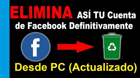 Como Eliminar Cuenta De Facebook Definitivamente Youtube