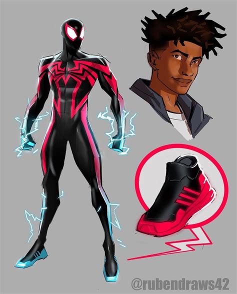 A Redesign Of Miles Evolved Adidas Suit From Insomniacs Spider Man 2 Ruben Esteban Perez