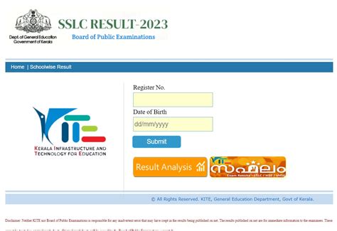 Kerala Sslc Result 2023 Link Out Check Live