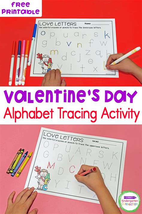 Free Valentine S Day Alphabet Tracing Printables