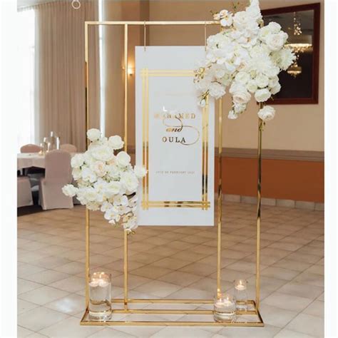 Everly Quinn Stonehill 72ft Metal Wedding Arch Backdrop Stand For