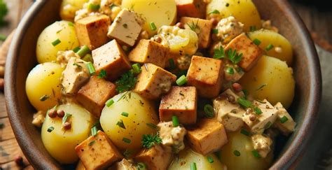 Vegan Kartoffelsalat mit Räuchertofu KI Chefkoch