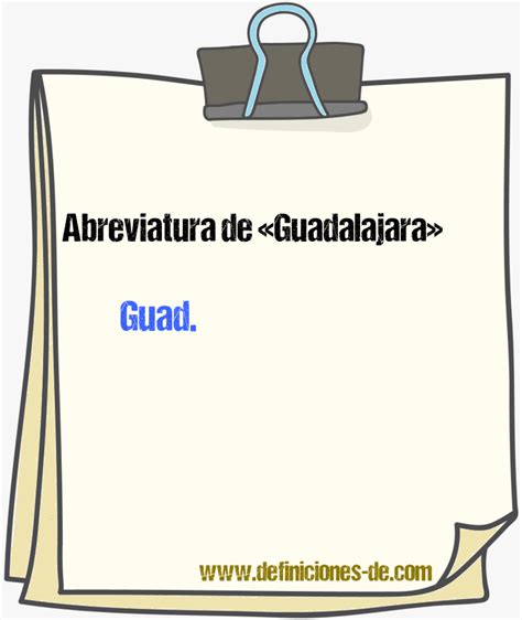 Abreviatura De Guadalajara