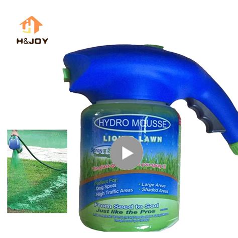 Hydro Mousse Liquid Lawn Seed Sprinkler Plastic Watering Can Quick And Easy Sprayers With Growth