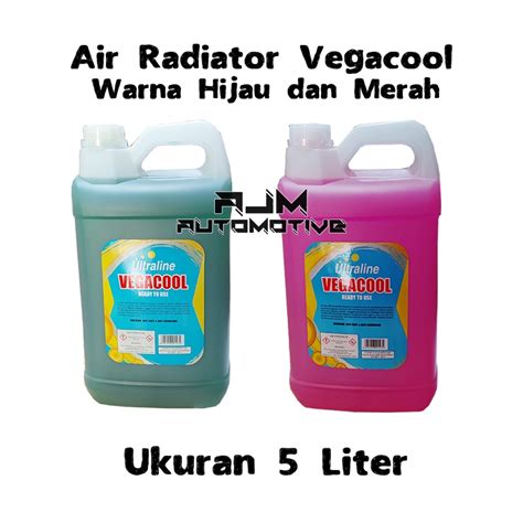 Jual Air Radiator Liter Ultraline Vegacool Coolant Hijau Merah