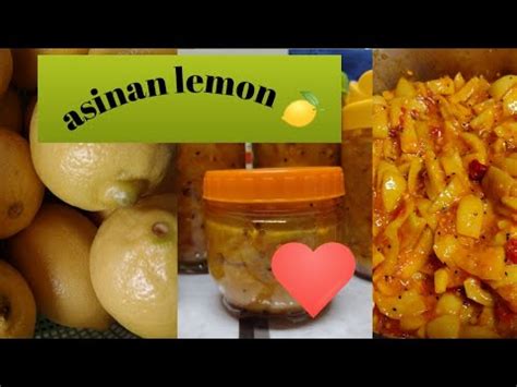 Lemon Pickle Recipe Arabic Cara Membuat Asinan Lemon Ala Saudi